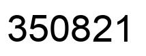 Number 350821 black image