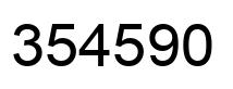 Número 354590 imagen negro