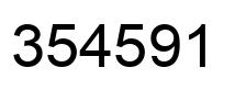 Número 354591 imagen negro