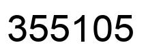 Number 355105 black image