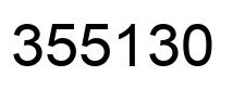 Number 355130 black image
