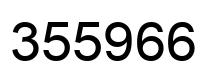 Number 355966 black image
