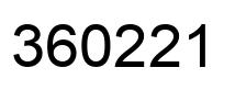 Número 360221 imagen negro