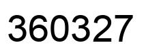 Número 360327 imagen negro