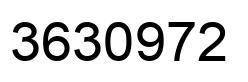 Number 3630972 black image