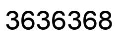Number 3636368 black image