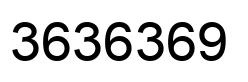 Number 3636369 black image