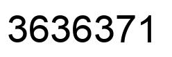 Number 3636371 black image