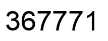 Number 367771 black image