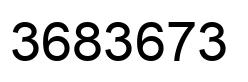Number 3683673 black image
