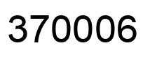Number 370006 black image