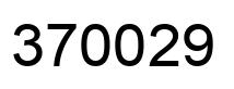 Número 370029 imagen negro