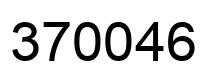 Number 370046 black image
