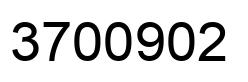 Number 3700902 black image