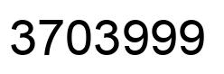 Número 3703999 imagen negro