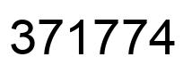 Number 371774 black image