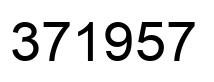 Number 371957 black image