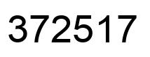 Number 372517 black image