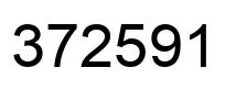 Number 372591 black image