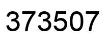 Number 373507 black image