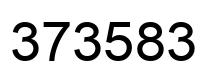 Number 373583 black image