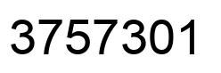 Number 3757301 black image