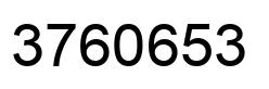 Número 3760653 imagen negro