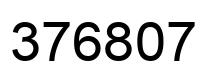 Number 376807 black image