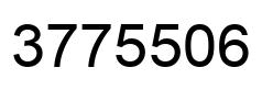Number 3775506 black image