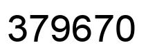 Número 379670 imagen negro