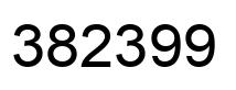 Number 382399 black image