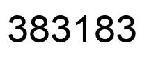 Número 383183 imagen negro