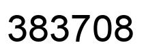 Number 383708 black image