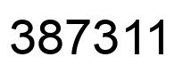 Number 387311 black image