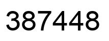 Number 387448 black image