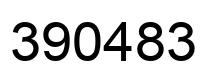 Number 390483 black image