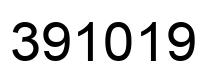Number 391019 black image