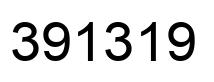 Number 391319 black image