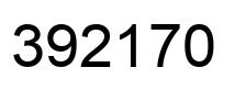 Number 392170 black image