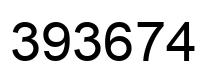 Number 393674 black image