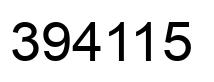 Number 394115 black image