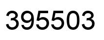 Number 395503 black image
