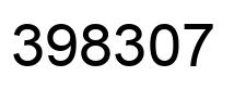 Number 398307 black image