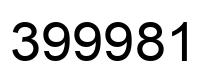 Número 399981 imagen negro