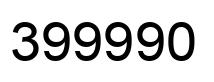 Número 399990 imagen negro