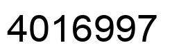 Número 4016997 imagen negro