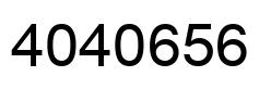 Number 4040656 black image