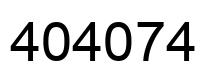 Number 404074 black image