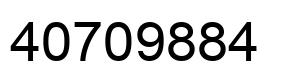 Number 40709884 black image