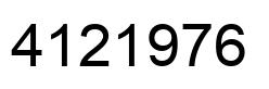 Número 4121976 imagen negro